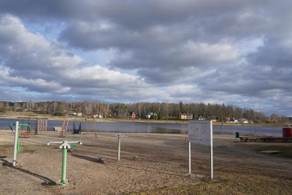 Outdoor gym at Põlva beach