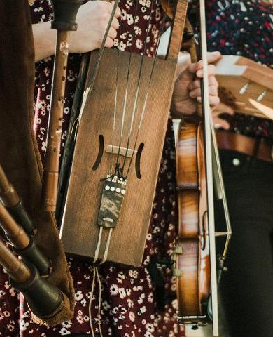 Konzert traditioneller Musik in Viljandi im Speicher der traditionellen Musik