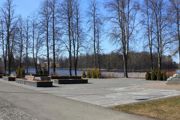 Monument Park (Ausamba park) in Räpina