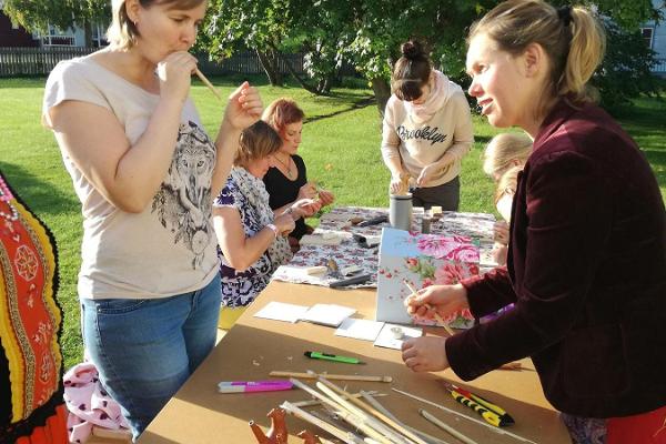 Reedpipe making workshop in the Estonian Traditional Music Centre in Viljandi