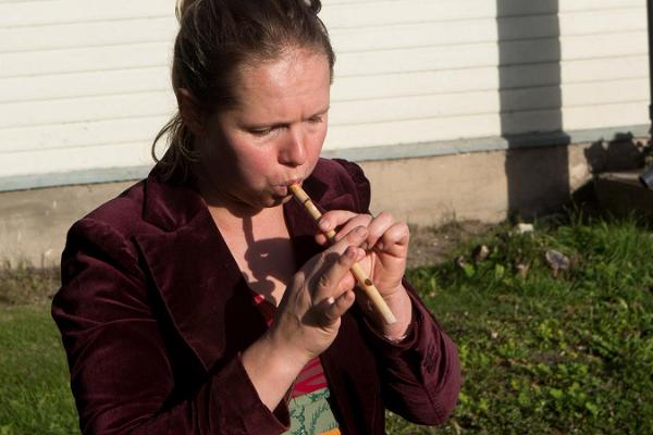 Reedpipe making workshop in the Estonian Traditional Music Centre in Viljandi