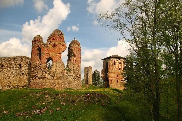 Ruinen der Bischofsburg von Vastseliina