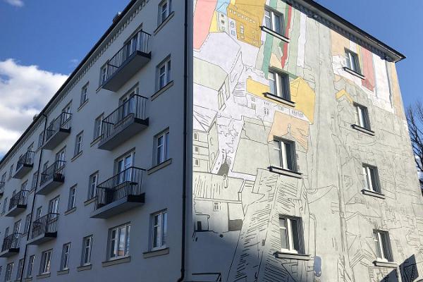 "Smartovkat" ja seinämaalaukset - löytöretki Tarton kaupungin ulkogalleriaan