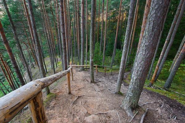 Piusa River valley hiking trail