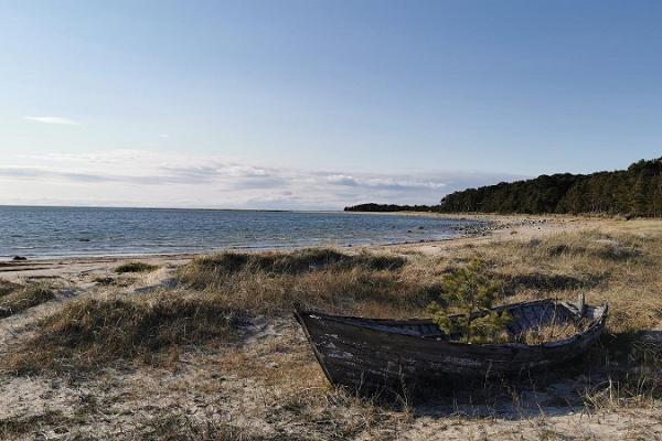 Strand Matsi und Zeltbereich