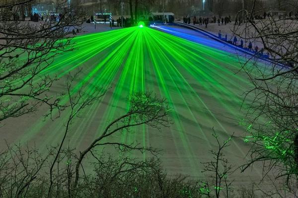 Tartu Snow Park and colourful lights