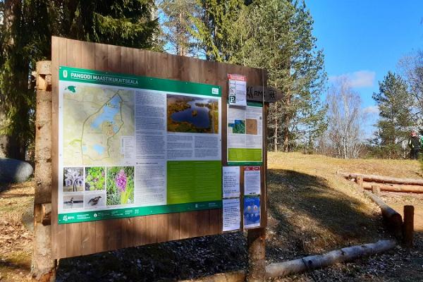 Palumägeden vaellusreitti ja nuotiopaikka