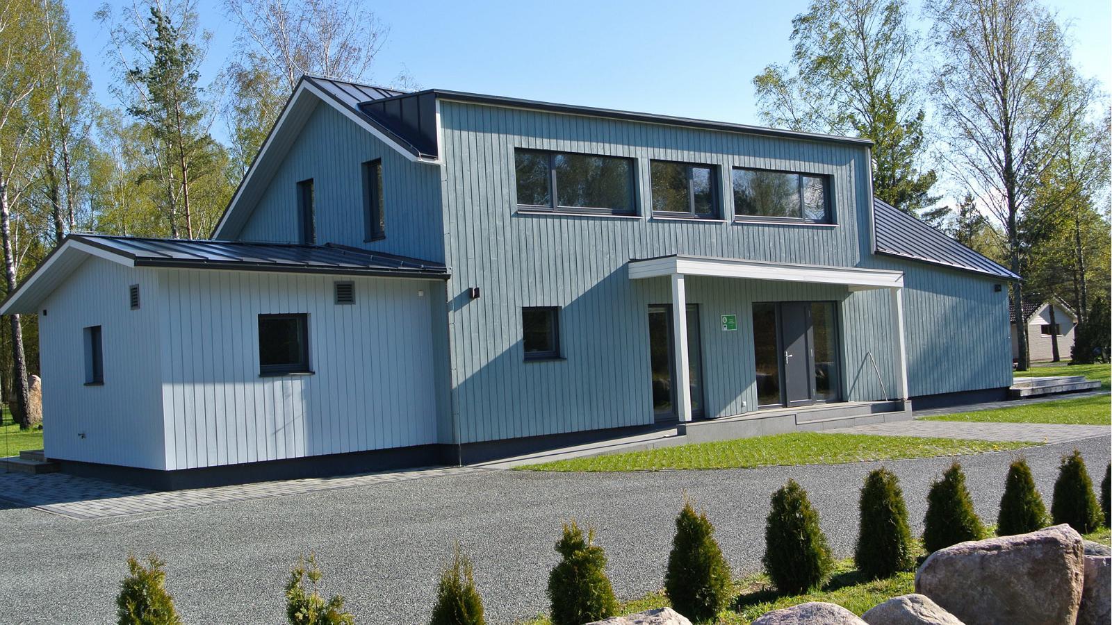 Sinine Maja koos kokkamise töötoad