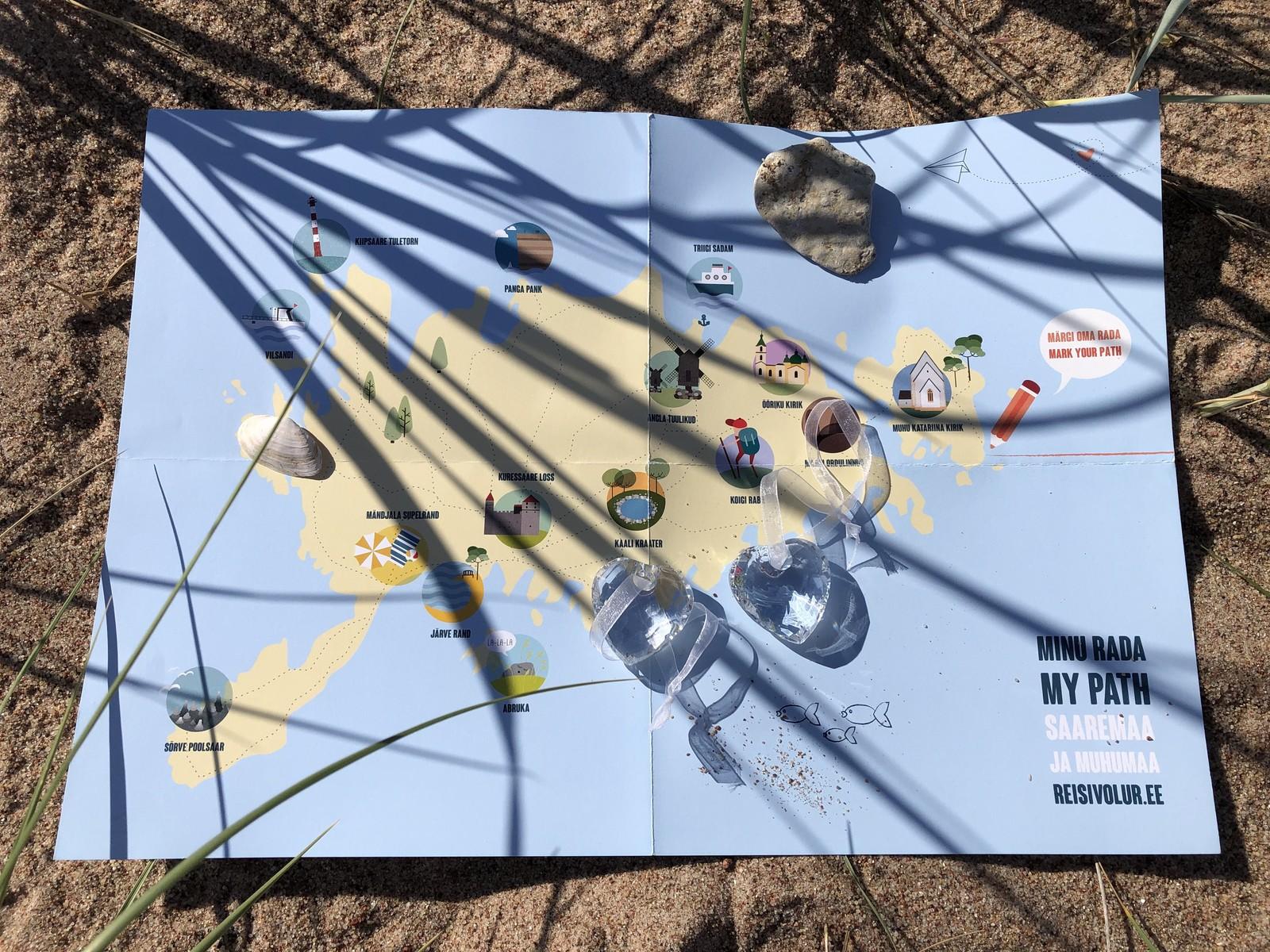 Saaremaa täidetav seikluskaart "Minu Rada"