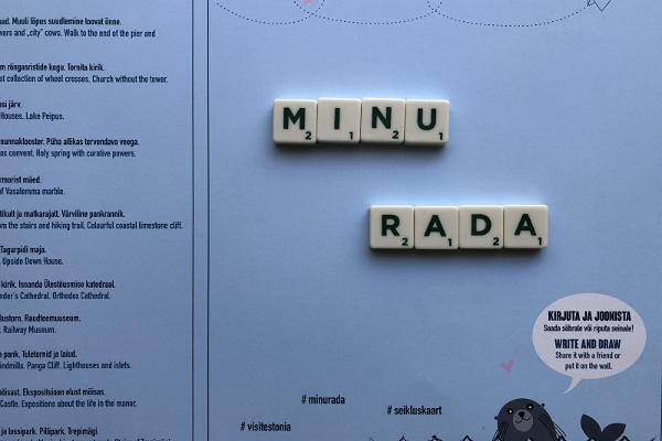 Eestimaa täidetav seikluskaart "Minu Rada"