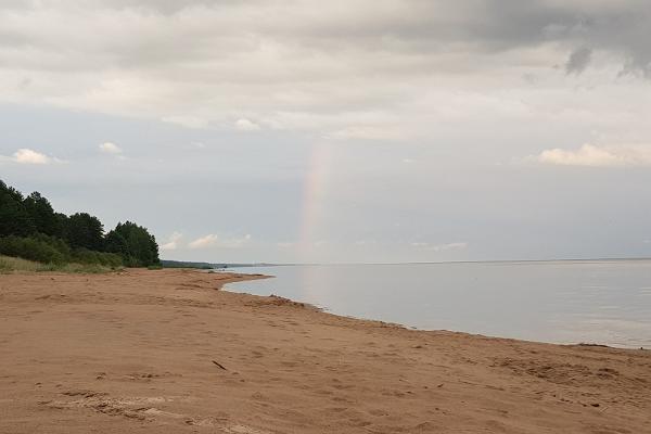 Kauksi strand vid Peipussjön