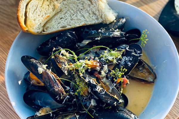 Mussels at Meremaa Café