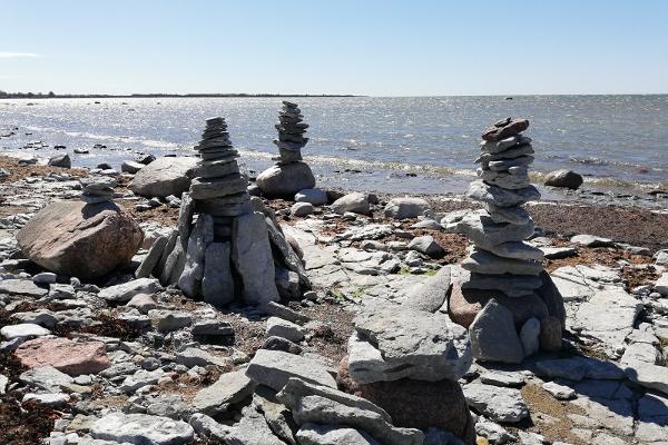 Ohessaare cliff and rock stacks