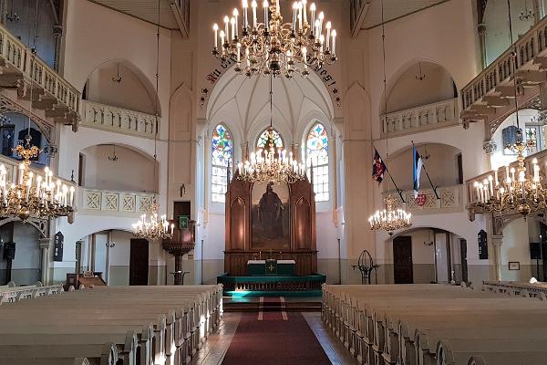 Die evangelisch-lutherische Petruskirche in Tartu