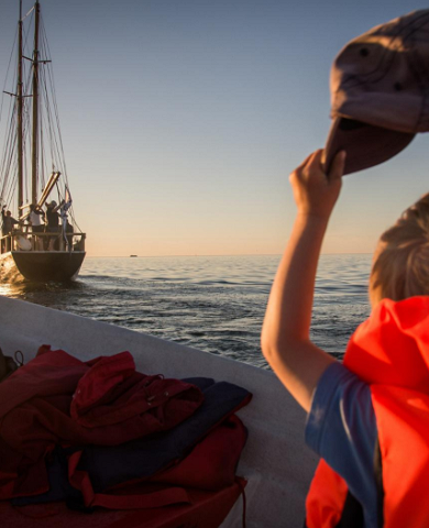 Voyages on the sailing ship Lisette in the waters of Hiiumaa