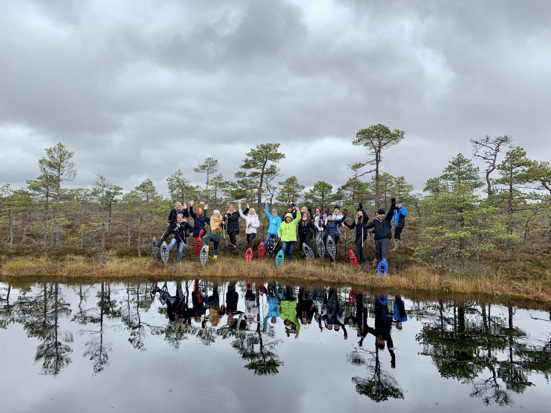 Bogshoe hike in the Rubina Weltands in Mulgimaa - pilt