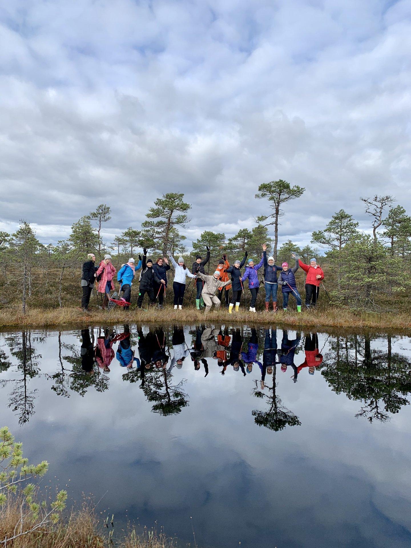 Bogshoe hike in the Rubina Weltands in Mulgimaa - pilt