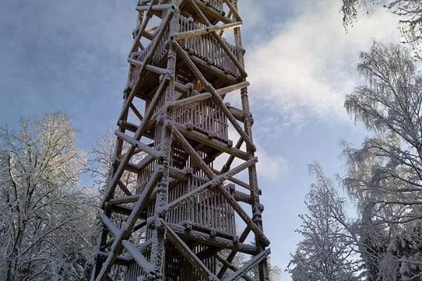 Iisaku (Tärivere) mäe vaatetorn talvel