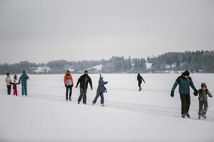 Природная тропа для катания на коньках на озере Вильянди