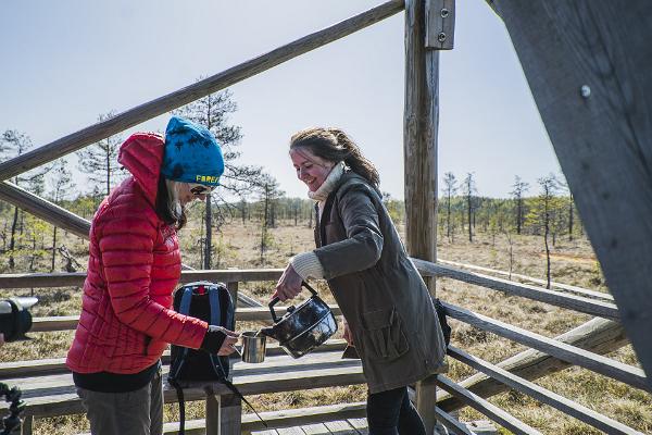 Vienas dienas ekskursija "Pārgājiens purvā un igauņu pirts"