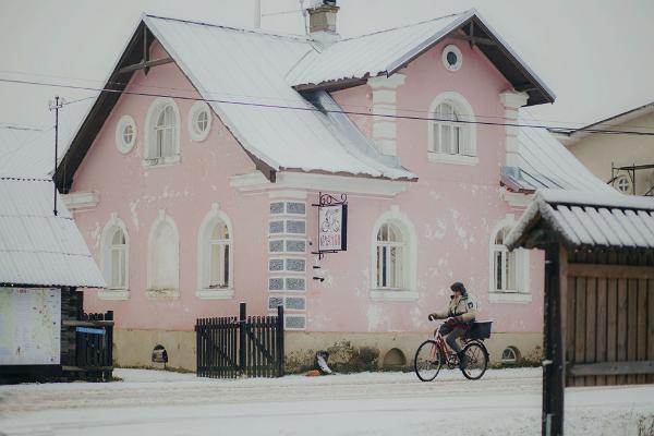 Peipusa reģiona Apmeklētāju centrs ziemā