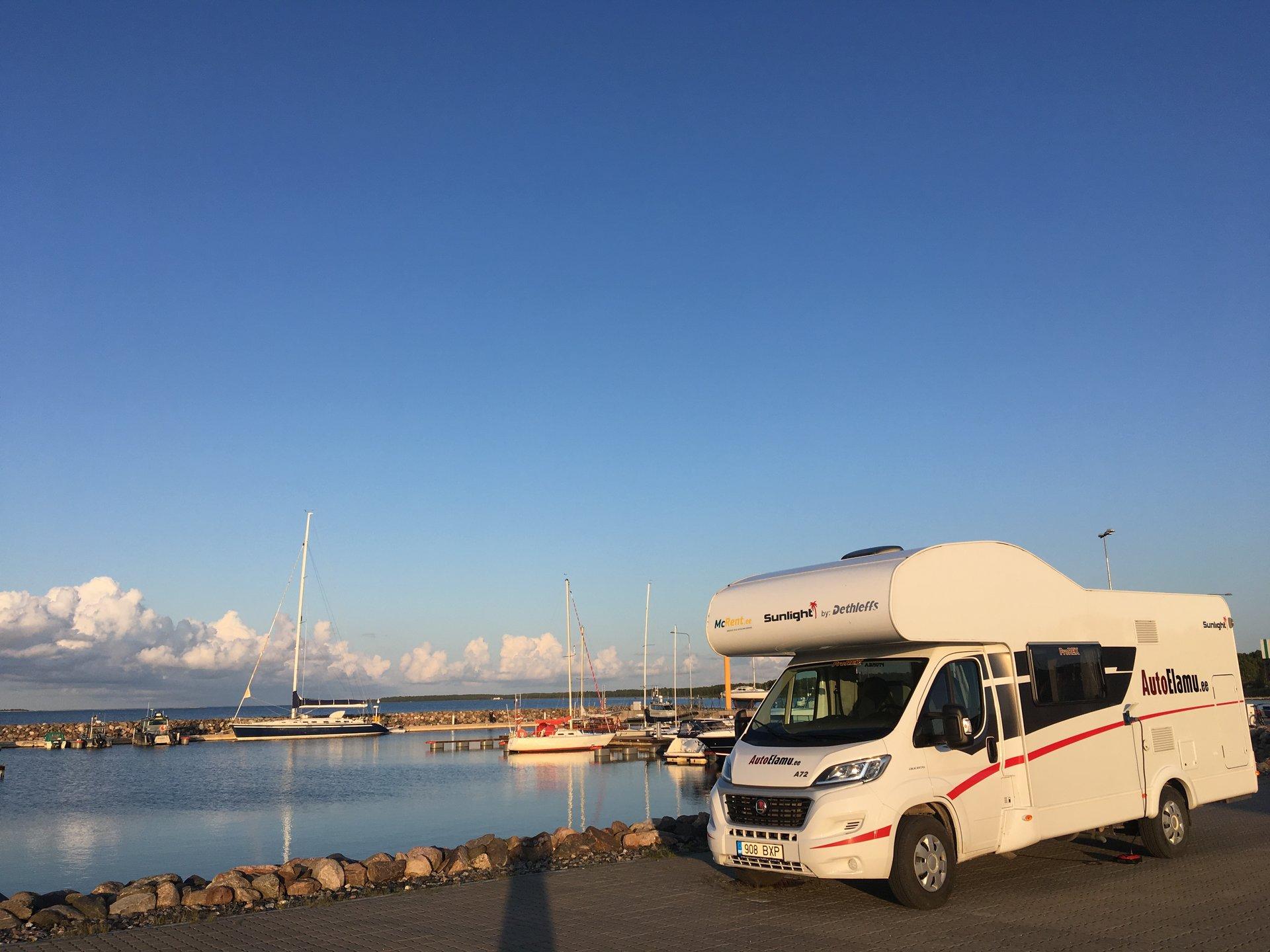 Caravan park in Kärdla Harbour