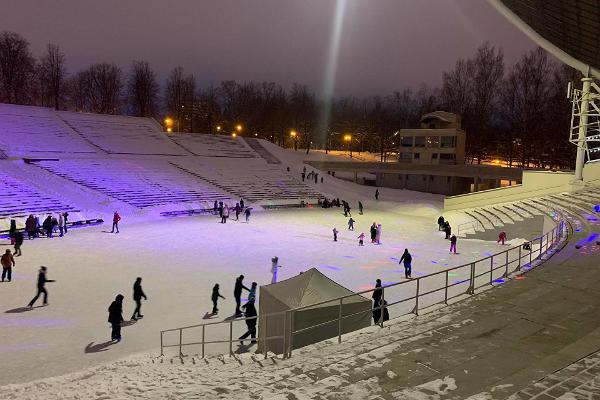 Skating rink in Tähtvere Park