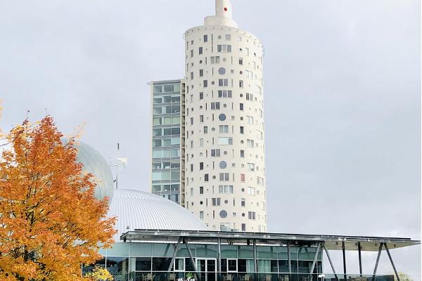 Snail Tower and AHHAA in autumn