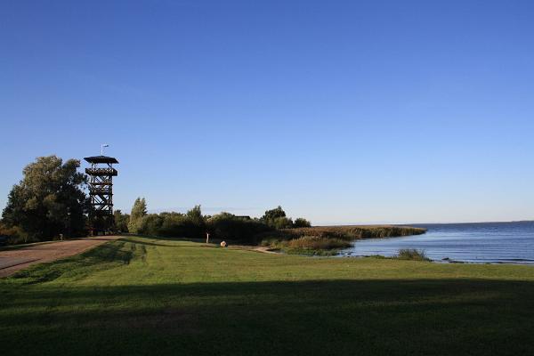 Birdwatching tower in the Räpina polder conservation area