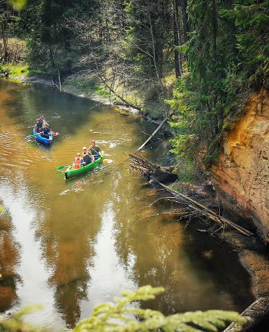 Canoe trips on the River Ahja in Taevaskoda 