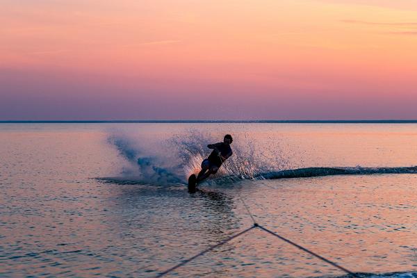 Water skiing in Kuressaare