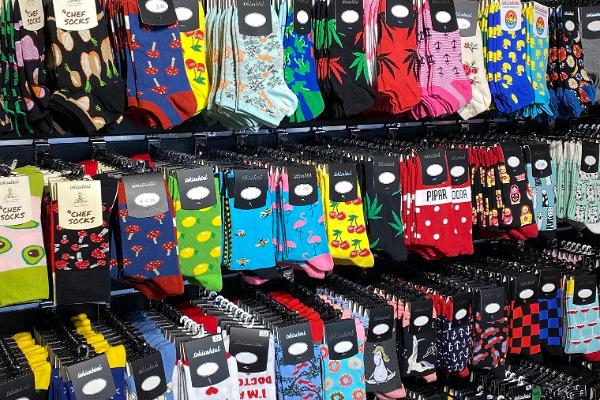 Wide selection of socks