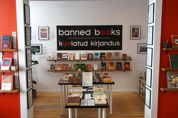 Keelatud Kirjanduse Muuseum Banned Books (Kielletyn kirjallisuuden museo)