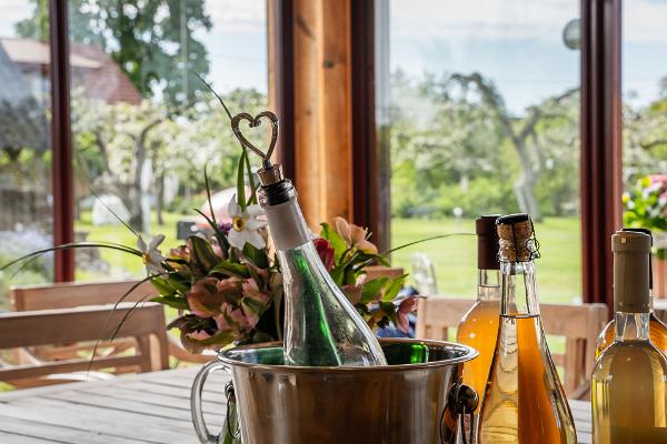 Estonian wine chamber at Hindreku Farm