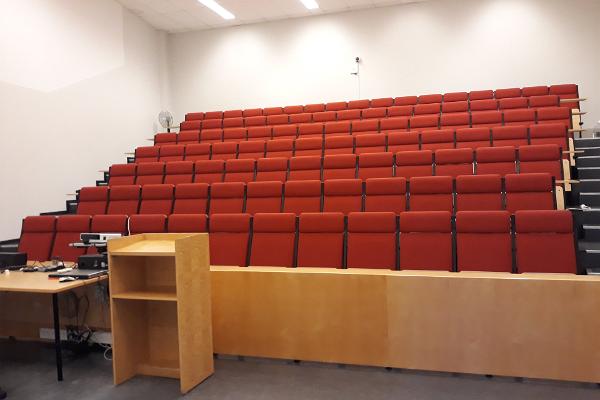 Auditoriet på Tartu universitets högskola i Pärnu