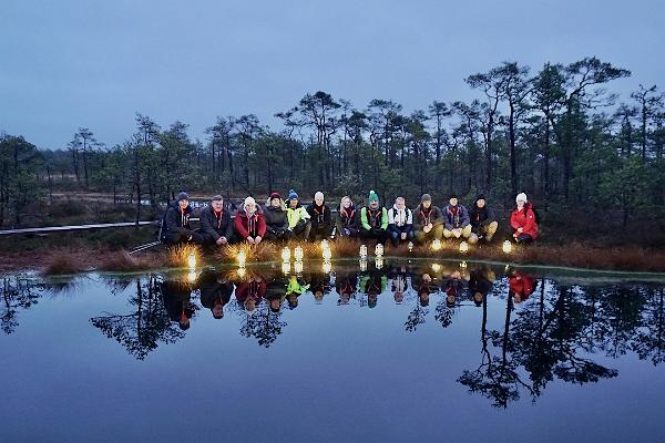 A Hike in Wintry Nature With Lanterns