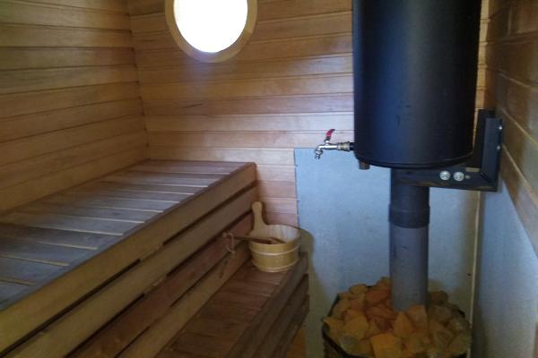 Raft sauna at Tiku Holiday Homes