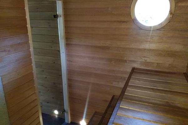 Raft sauna at Tiku Holiday Homes