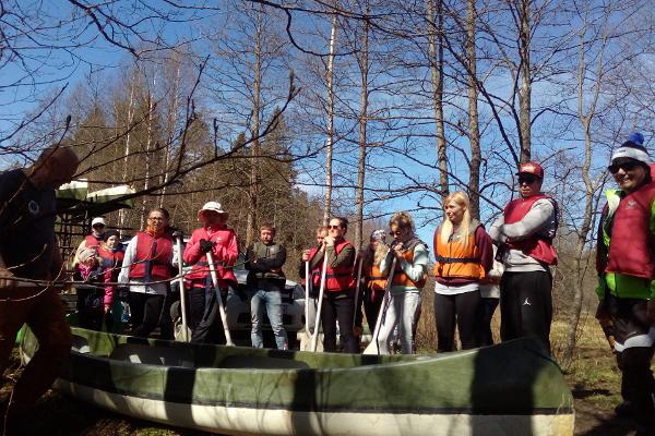 Canoe trip on River Soodla in Kõrvemaa