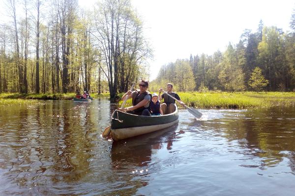 Canoe trip on River Soodla in Kõrvemaa