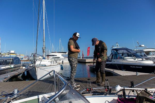 Fishing trip by boat