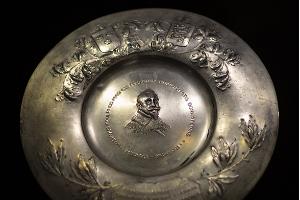 University of Tartu Museum Treasury, silver plate of Gustav II Adolf