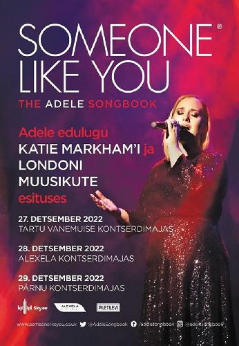 Katie Merkhami kontserdi "Someone Like You" plakat