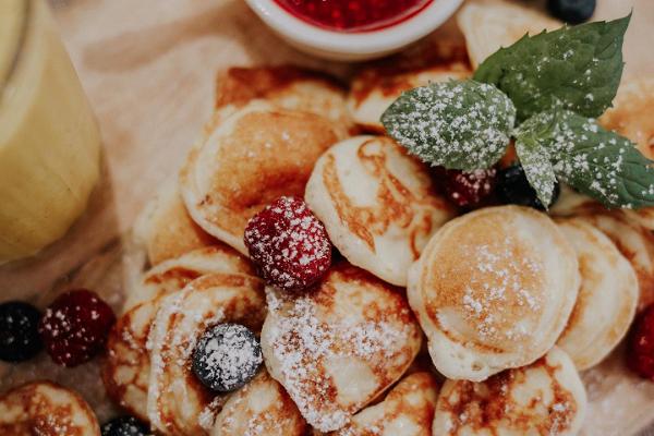 Pancake counter Kooker on the Town Hall Square