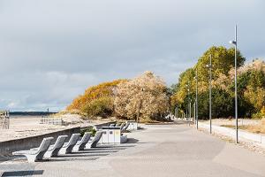 Die Strandpromenade von Pärnu