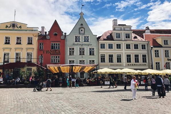 Der Rathausplatz von Tallinn