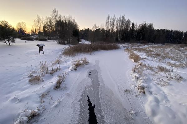 Kääpa river in winter