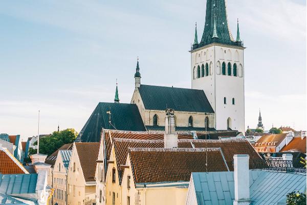 Utsikt över Tallinns gamla stad