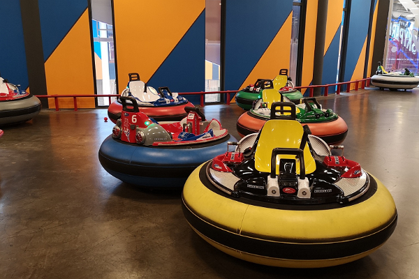 Duracell bumper car arena at Super Skypark