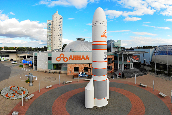 Das AHHAA Wissenschaftszentrum befindet sich im Zentrum von Tartu, Außenansicht
